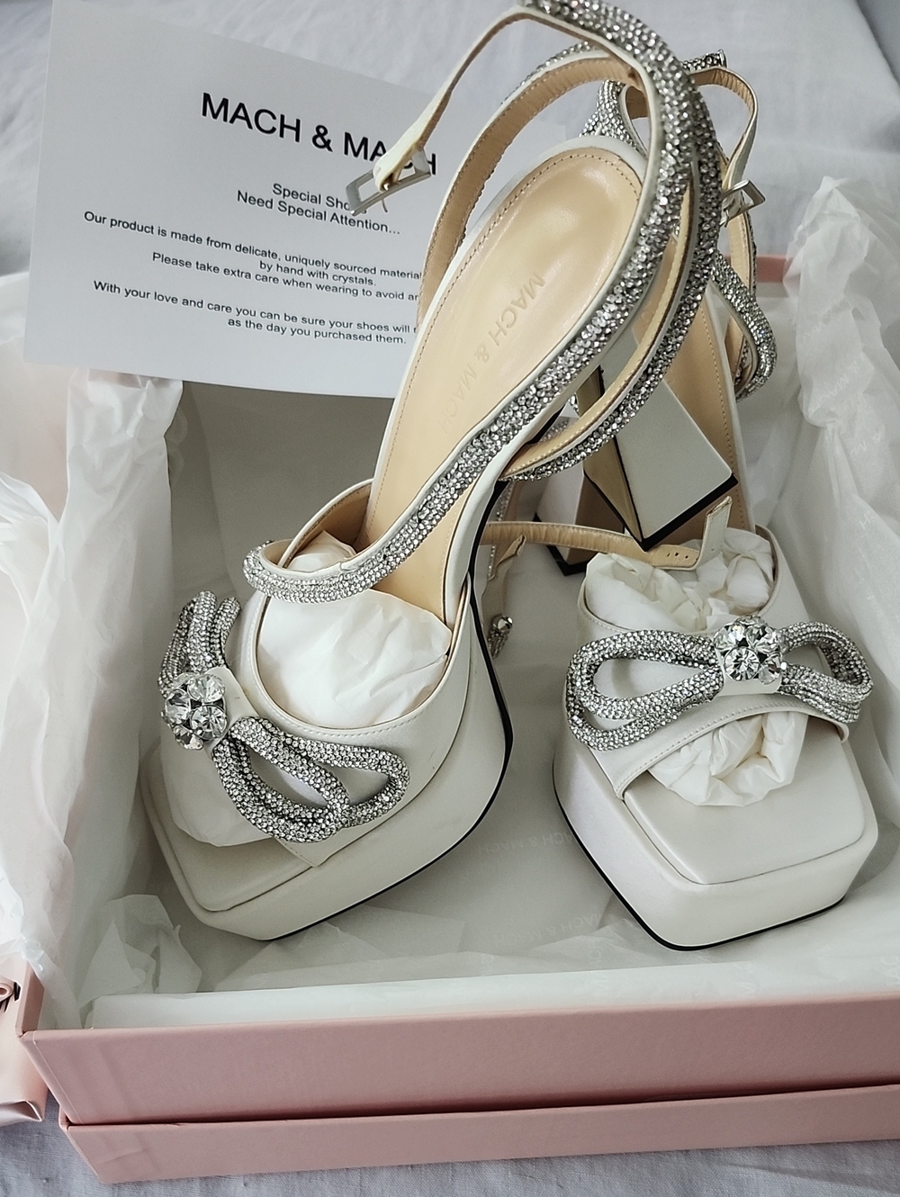 MACH & MACH Double Bow Sandals